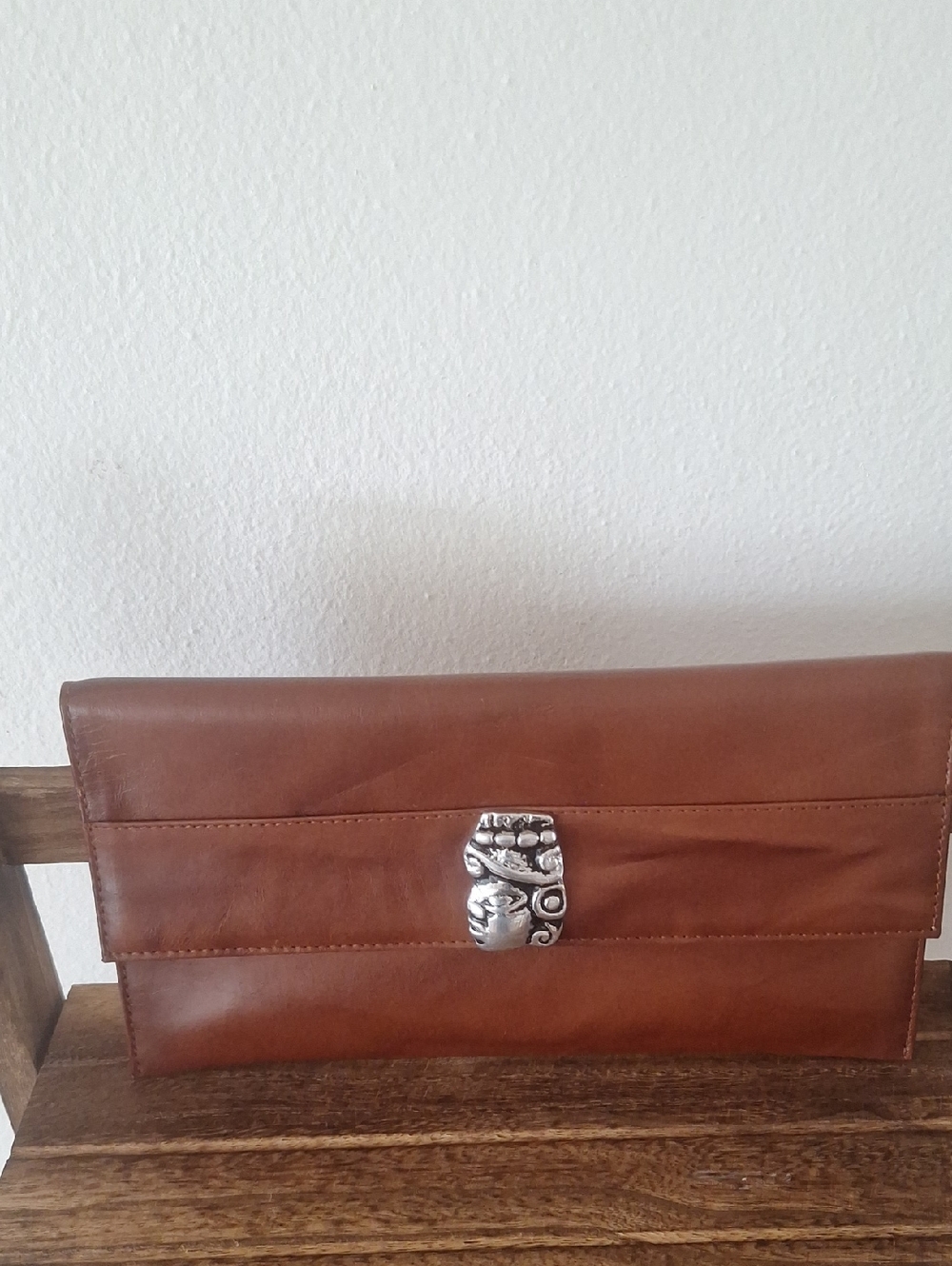Heros Collection #208 Gorgeuos Brown Quality Leather Women's  Clutch Bag New